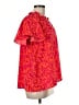 Umgee 100% Polyester Red Short Sleeve Blouse Size M - photo 4