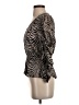 Caballero Brown Long Sleeve Blouse Size XS - photo 5
