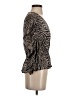 Caballero Brown Long Sleeve Blouse Size XS - photo 4