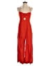 Elevenses Solid Red Jumpsuit Size 4 - photo 1