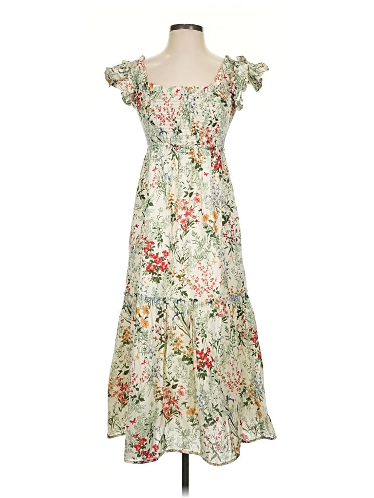 Pre-owned Tuckernuck Casual Dress In Green