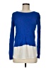 a.n.a. A New Approach 100% Rayon Color Block Blue Pullover Sweater Size M - photo 1