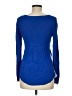 a.n.a. A New Approach 100% Rayon Color Block Blue Pullover Sweater Size M - photo 2
