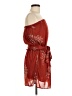 MNG 100% Polyester Red Cocktail Dress Size M - photo 4