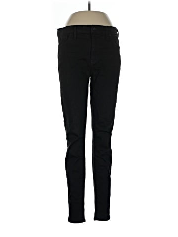 Madewell Tall 9" Mid-Rise Skinny Jeans in ISKO Stay Black&trade; (view 1)