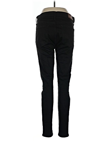 Madewell Tall 9" Mid-Rise Skinny Jeans in ISKO Stay Black&trade; (view 2)