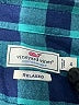 Vineyard Vines Performance 100% Polyester Checkered-gingham Teal Long Sleeve Blouse Size 4 - photo 7