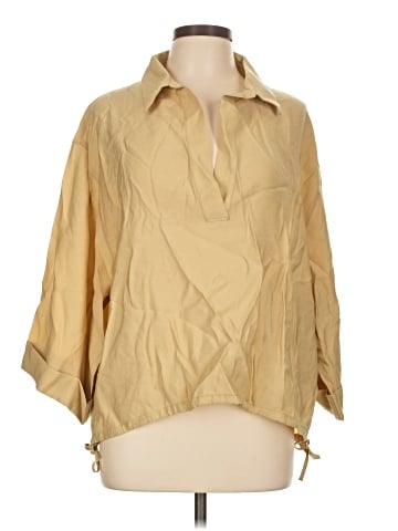 H&M 3/4 Sleeve Button-Down Shirt (view 1)