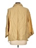 H&M Tan 3/4 Sleeve Button-Down Shirt Size L - photo 2
