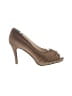 Touch Ups Brown Heels Size 9 1/2 - photo 1
