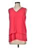 MICHAEL Michael Kors 100% Polyester Red Sleeveless Top Size M - photo 1