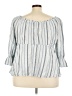 Lane Bryant Blue 3/4 Sleeve Blouse Size 22 - 24 Plus - photo 2