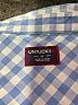 UNTUCKit 100% Cotton Checkered-gingham Blue Long Sleeve Button-Down Shirt Size 12 - photo 4