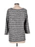 Ann Taylor LOFT Outlet Gray 3/4 Sleeve Top Size L - photo 2