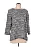 Ann Taylor LOFT Outlet Gray 3/4 Sleeve Top Size L - photo 1