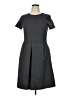 Lands' End Solid Gray Casual Dress Size 14 - photo 1