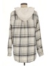 American Eagle Outfitters 100% Cotton Plaid Gray Jacket Size M - photo 2