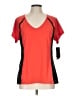 Ideology Color Block Red Active T-Shirt Size L - photo 1