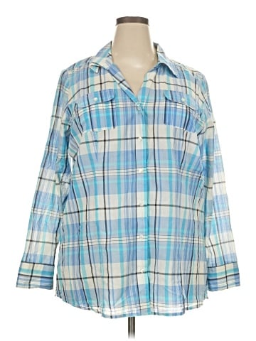 Lane Bryant Long Sleeve Blouse (view 1)