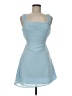 Shein 100% Polyester Solid Blue Cocktail Dress Size M - photo 1