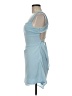 Shein 100% Polyester Solid Blue Cocktail Dress Size M - photo 5