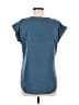 Express Outlet Teal Short Sleeve Blouse Size M - photo 2