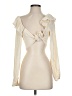 Audrey 3+1 Ivory Long Sleeve Blouse Size S - photo 1