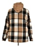 Unbranded 100% Polyester Plaid Brown Coat Size 2X - photo 2