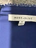 Rose + Olive 100% Polyester Blue Long Sleeve Blouse Size M - photo 7