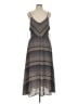 Valette 100% Polyester Chevron-herringbone Gray Casual Dress Size 12 - photo 1