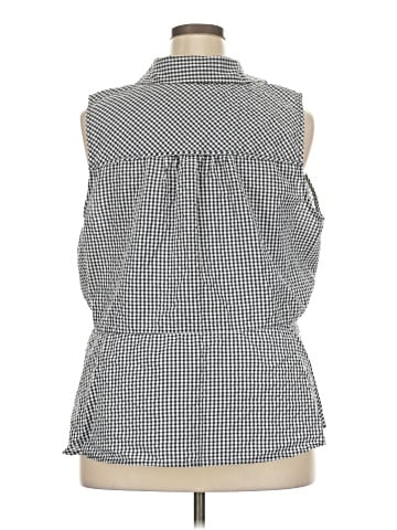 Kim Rogers Sleeveless Button-Down Shirt (view 2)