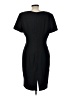 Talbots 100% Recycled Polyester Solid Black Cocktail Dress Size 12 - photo 2