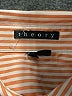 Theory Stripes Orange Long Sleeve Button-Down Shirt Size S - photo 7