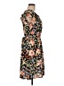 Kohl's 100% Polyester Floral Black Casual Dress Size M - photo 4