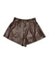 WeWoreWhat 100% Polyurethane Metallic Brown Shorts Size 26 waist - photo 1