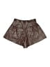 WeWoreWhat 100% Polyurethane Metallic Brown Shorts Size 26 waist - photo 2