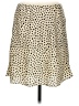 ASOS 100% Polyester Polka Dots Ivory Tan Casual Skirt Size 8 - photo 1