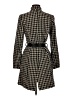 Beth Bowley Houndstooth Black Wool Coat Size 6 - photo 2