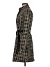 Beth Bowley Houndstooth Black Wool Coat Size 6 - photo 5