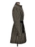 Beth Bowley Houndstooth Black Wool Coat Size 6 - photo 4
