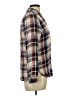 Timing 100% Rayon Plaid Brown Long Sleeve Button-Down Shirt Size L - photo 4