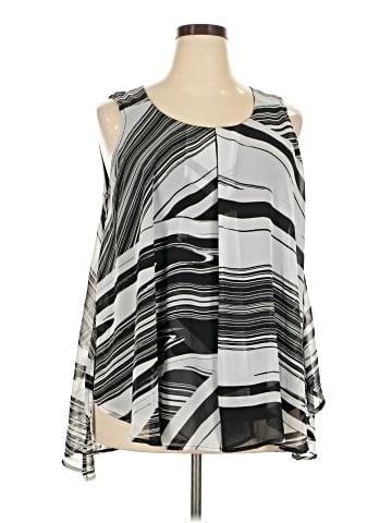Roz & Ali Sleeveless Blouse (view 1)