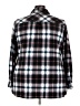 Robert Louis Plaid Black Long Sleeve Blouse Size 3X - photo 2