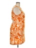 Open Edit 100% Polyester Print Orange Cocktail Dress Size XXL - photo 4