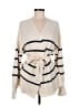 FRAME Stripes Ivory Cardigan Size M (estimated) - photo 1
