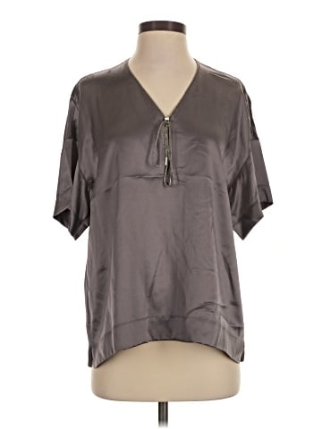 Lafayette 148 New York Short Sleeve Blouse (view 1)