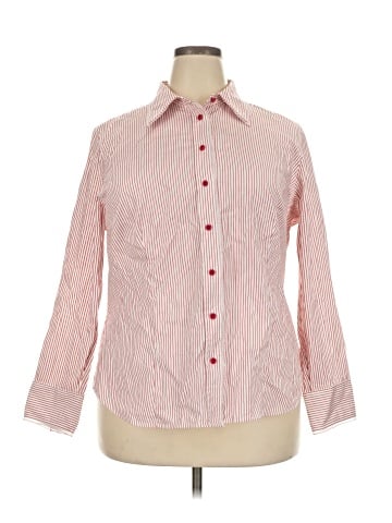 Jones New York Signature Long Sleeve Button-Down Shirt (view 1)
