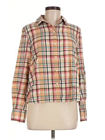 Lands' End Canvas Long Sleeve Button-Down Shirt (view 1)