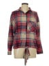 Polly & Esther Plaid Red Long Sleeve Blouse Size L - photo 1