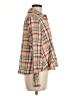 Lands' End Canvas 100% Cotton Plaid Tan Long Sleeve Button-Down Shirt Size 6 - photo 4